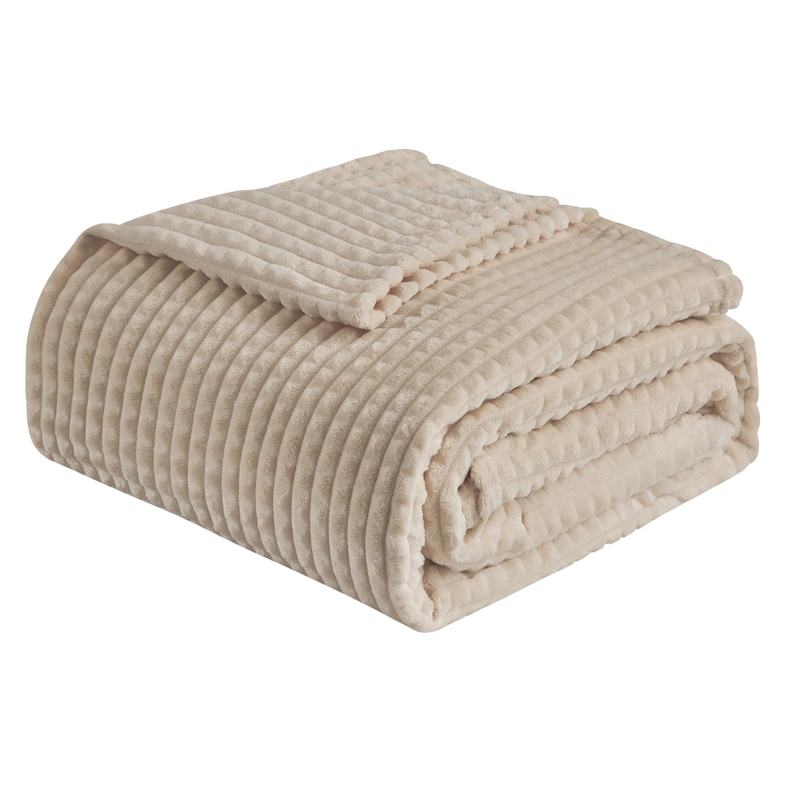 EMME Fluffy Cuddly Blanket, 3D Touch Experience, Fleece Blanket, Bedspread, Soft