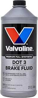 Valvoline DOT 3 Synthetic Brake Fluid, 32 oz | High-boiling synthetic brake fluid with corrosion protection for DOT 3 systems.
