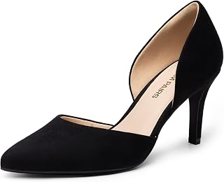 DREAM PAIRS Women's Pointed Heel Pumps