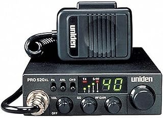 Uniden PRO520XL Pro Series 40-Channel CB Radio. Compact Design. ANL Switch and PA/CB Switch. 7 Watts of Audio Output and Instant Emergency Channel 9. - Black