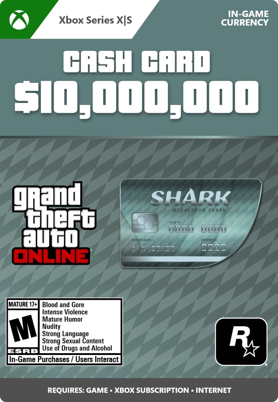 GTA Online | Megalodon Shark Cash Card | XBOX Series X|S Digital Code