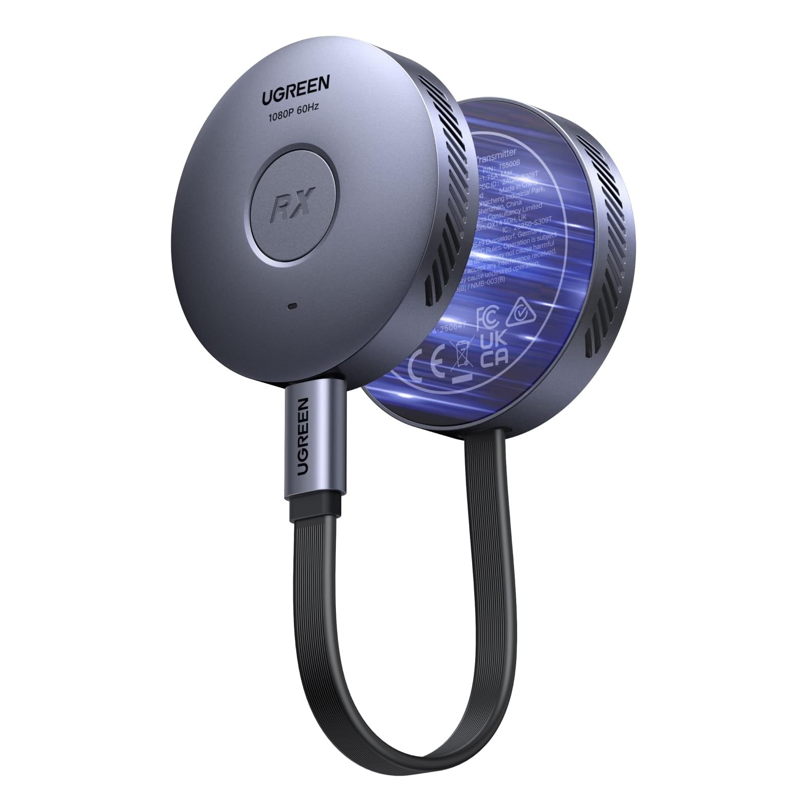 UGREEN Magnetic Wireless USB C Transmitter and HDMI Receiver 164FT/50M | 1080P@6
