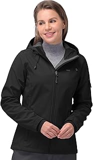 33,000ft Women's softshell jacket, waterproof, breathable, warm, winter jacket, fleece, transition jacket, windproof, with hood