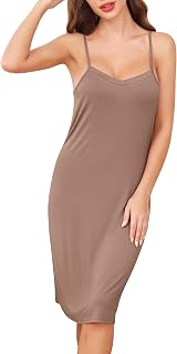 Vlazom Women's Interior Combination, Short Dresses, Petticoat for Summer Dresses with Adjustable Straps S-XXL