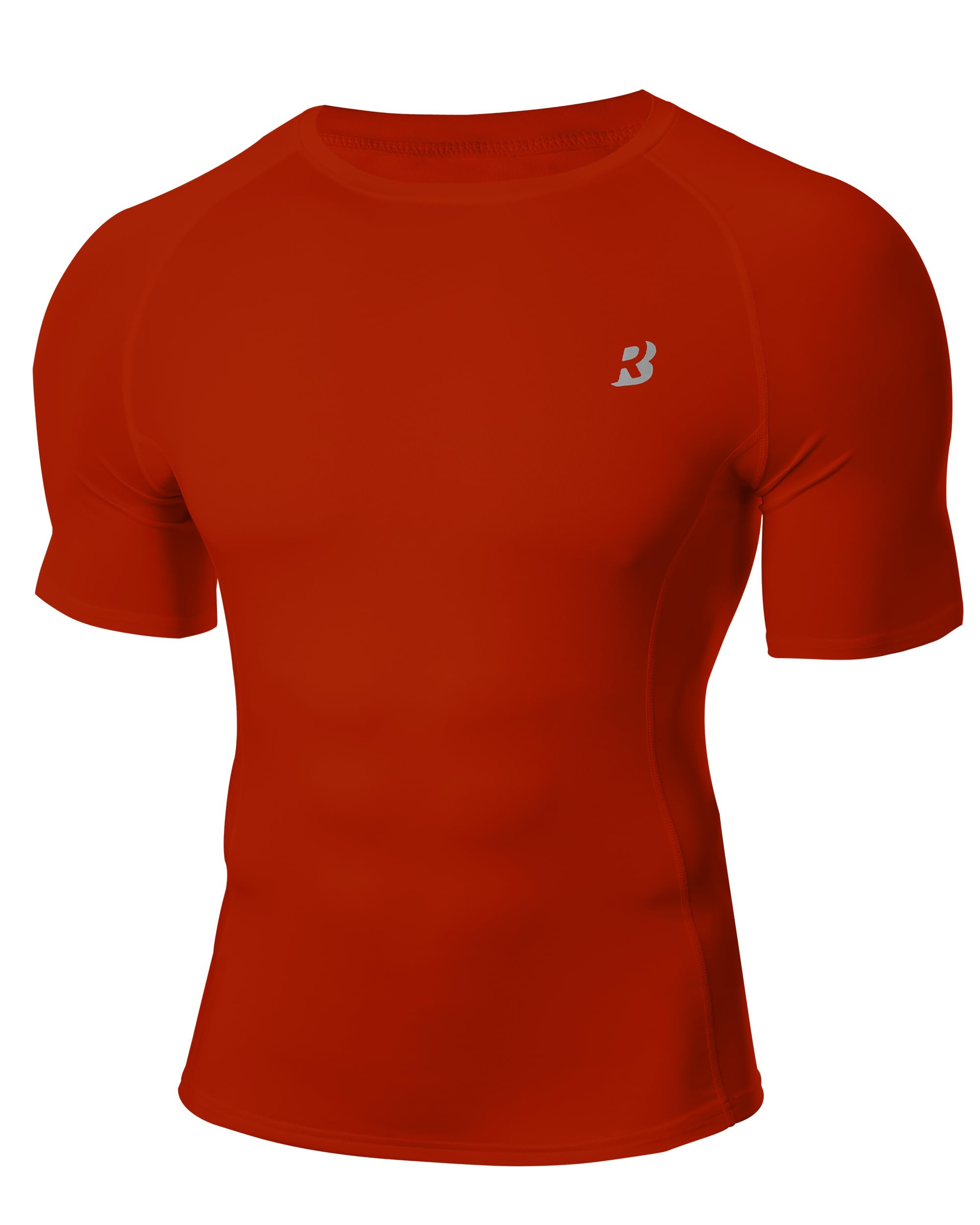 Roadbox Compression Shirt Men Short Sleeve, Cool Dry Base Layer Athletic Undersh