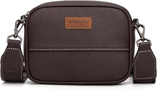 Wrangler Crossbody Bag for Women Aztec Mini Crossover Purse with Guitar Strap