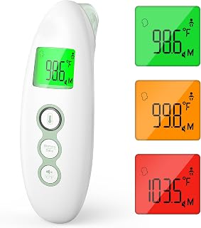 Momcozy Thermometer for Adults and Kids, Digital Thermometer,Non-Contact | | Child Mode, Fever Alarm Function, Mute and Memory Functions, Digital Baby Thermometer for Fast and Accurate Measurement