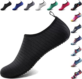 Water Shoes for Women Men Quick-Dry Aqua Socks Swim Beach Outfits Barefoot | Pool Camping River Must Haves Hiking Yoga Exercise Wear Sport Accessories Youth Adult