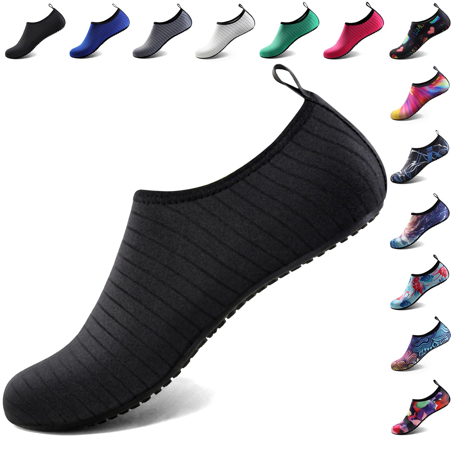 Water Shoes for Women Men Quick-Dry Aqua Socks Swim Beach Outfits Barefoot | Poo