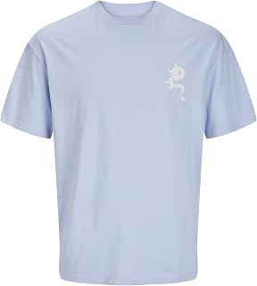JACK & JONES Printed Tee SS Crew Neck Jjcharge Men's Crew Neck T-Shirt