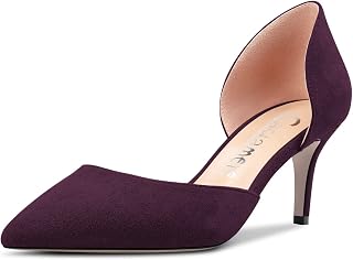 Castamere Women's Needle Medium Pointed Toe Pumps Two-Piece Slip-on Office Classic 6 CM Heels