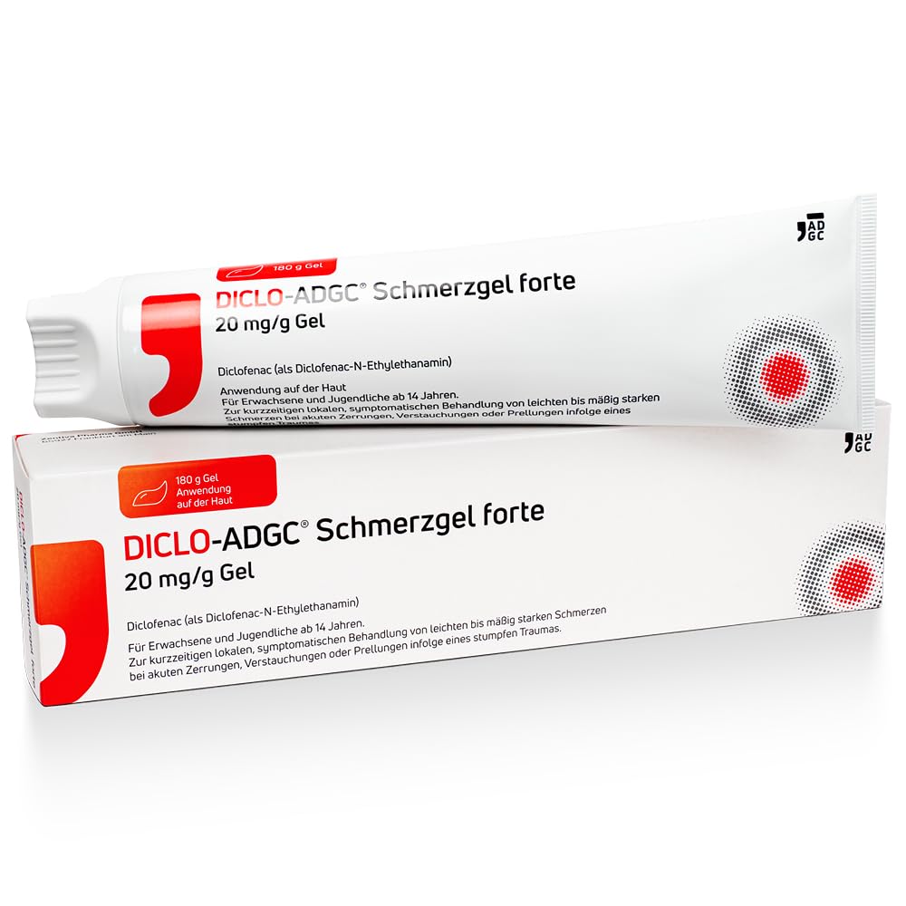 DICLO-ADGC® Schmerzgel forte 180g - effektive Schmerzlinderung - Behandlung von 