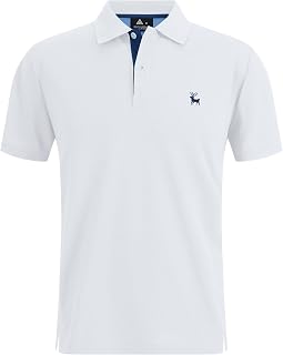 SwissWell Men's Polo Shirt Short Sleeve Golf Polo Shirt Summer Lightweight Breathable Work Casual T Shirt