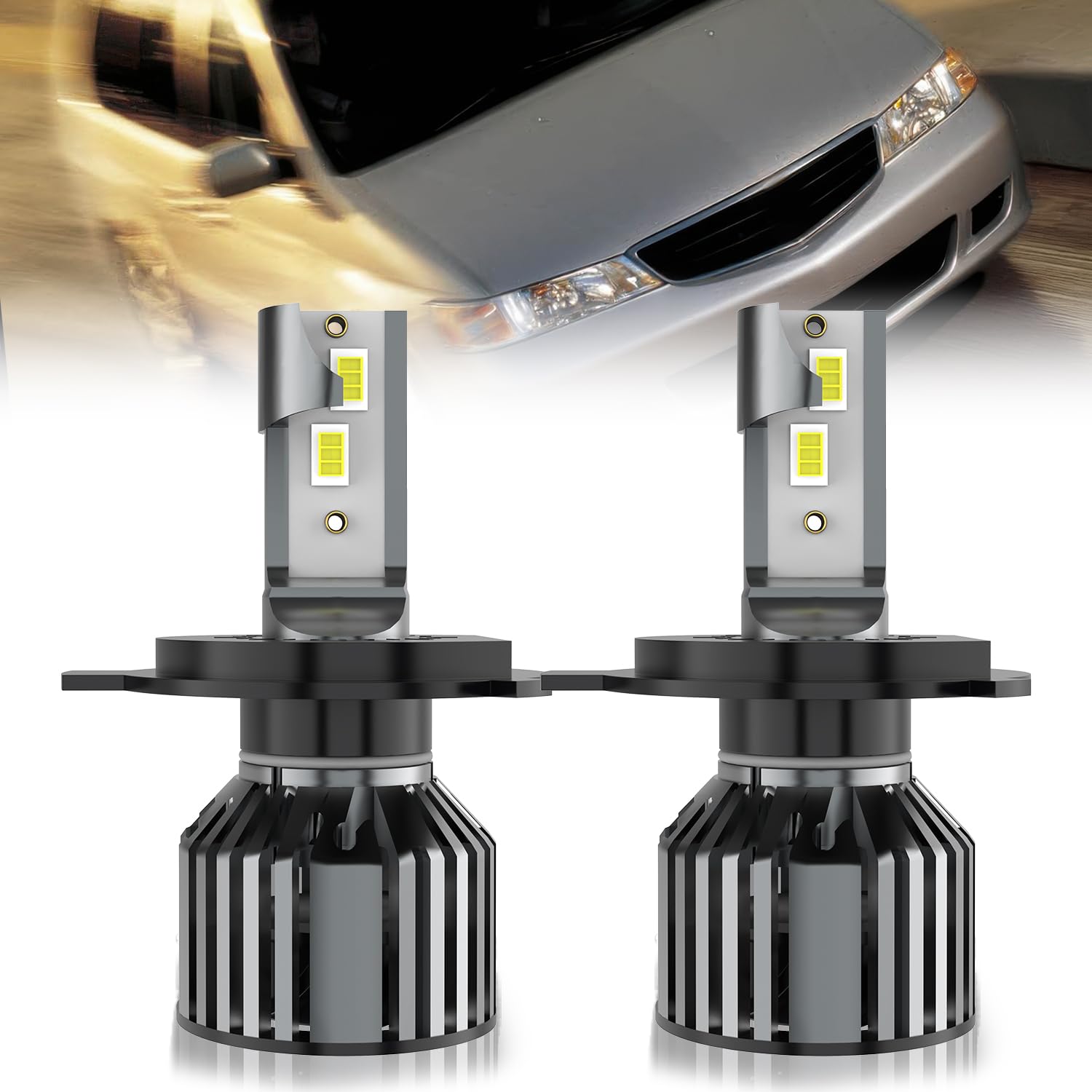 LED Headlight Bulbs Compatible With Honda Odyssey 1995-2004,9003 High Low Beam H