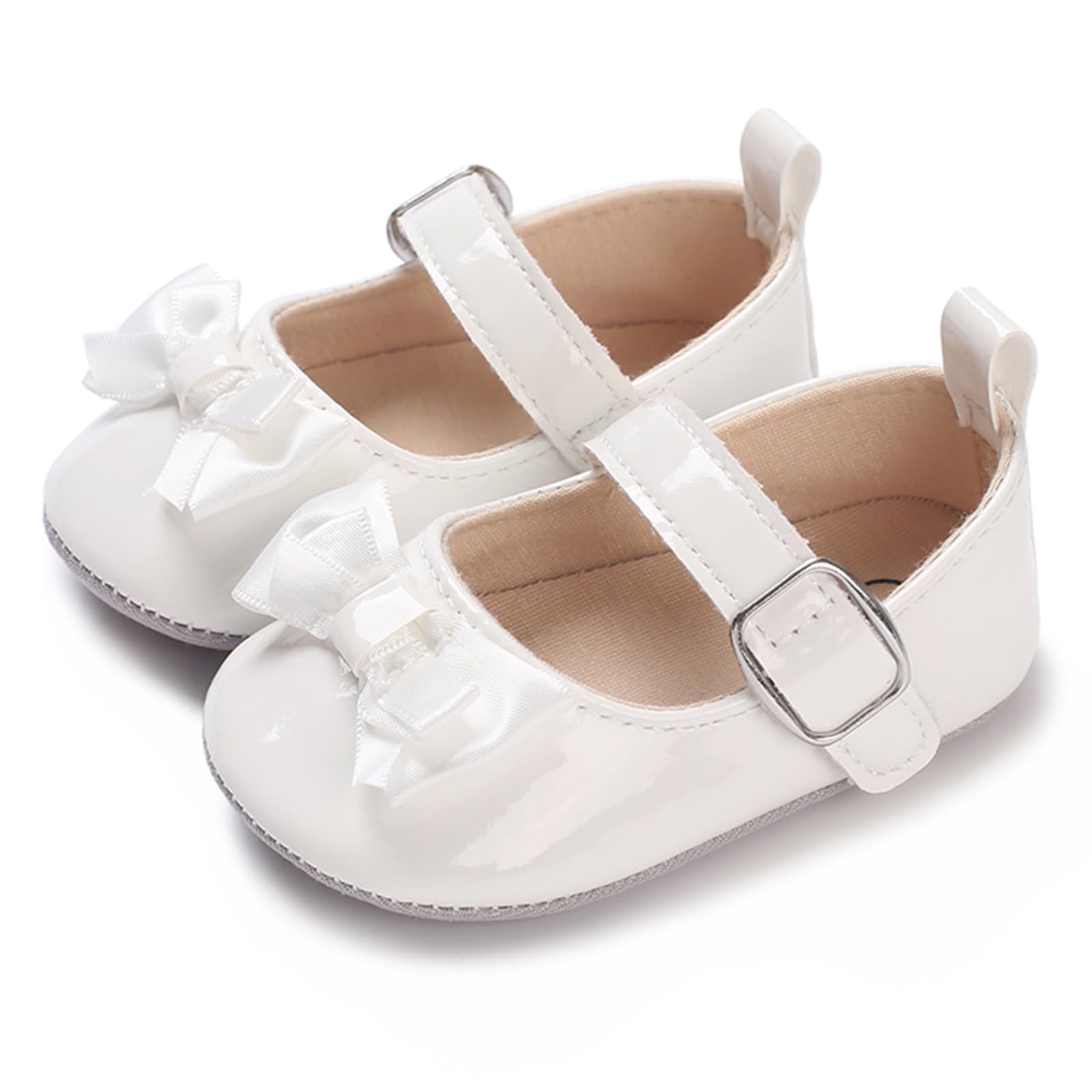 MASOCIO Baby Girl Shoes Mary Jane Infant Anti Slip First Walking Shoes