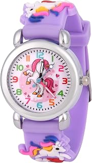 OFFCUP Kids Watch, 3D Cute Cartoon Toy Watches, Silicone Band Wrist Watches | Analogue Quartz Watch Gift for Kids Boys and Girls Age 3-11 Years Old Children's Day Gifts