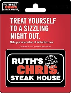 Ruth's Chris Steak House Physical Gift Card | $100