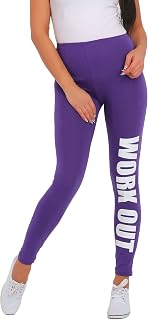 FUTURO FASHION - Long Sports Leggings - Running/Gym/Fitness - Cotton - Printed