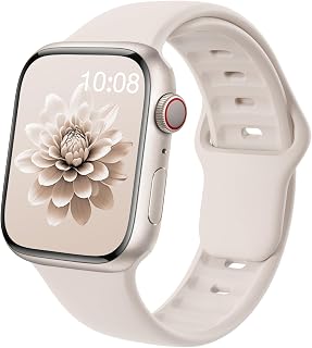 EPULY Soft Silicone Sport Band Compatible with Apple Watch Straps Women Men | For iWatch Series 12 11 10 9 8 7 6 5 SE Ultra 4 3 2 1, Waterproof Breathable Wrist Bands 38mm 40mm 41mm 42mm 44mm 45mm 46mm