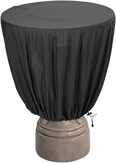 Fountain Covers for Winter Waterproof 210D Oxford Fabric Bird Bath Cover with Windproof Drawstring UV Resistant Garden Statue Fountain Protector for All Season Use 35.x24 Inch Large ..