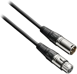 Audio Technica BX3/3.0 BK Microphone Cable XLR Cannon Cable 3.0 m Condenser Microphone +48V Phantom Power Compatible Streaming Equipment Music Production DTM Black | コンデンサーマイク +48Vファンタム電源対応 配信機材 音楽制作 DTM 【国内正規品】