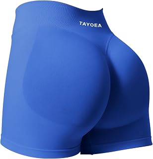 TAYOEA Sports Shorts Women's Scrunch Short Sports Trousers Push Up Short Leggings Butt Lifting Gym Short Seamless Workout Cycling Shorts Women