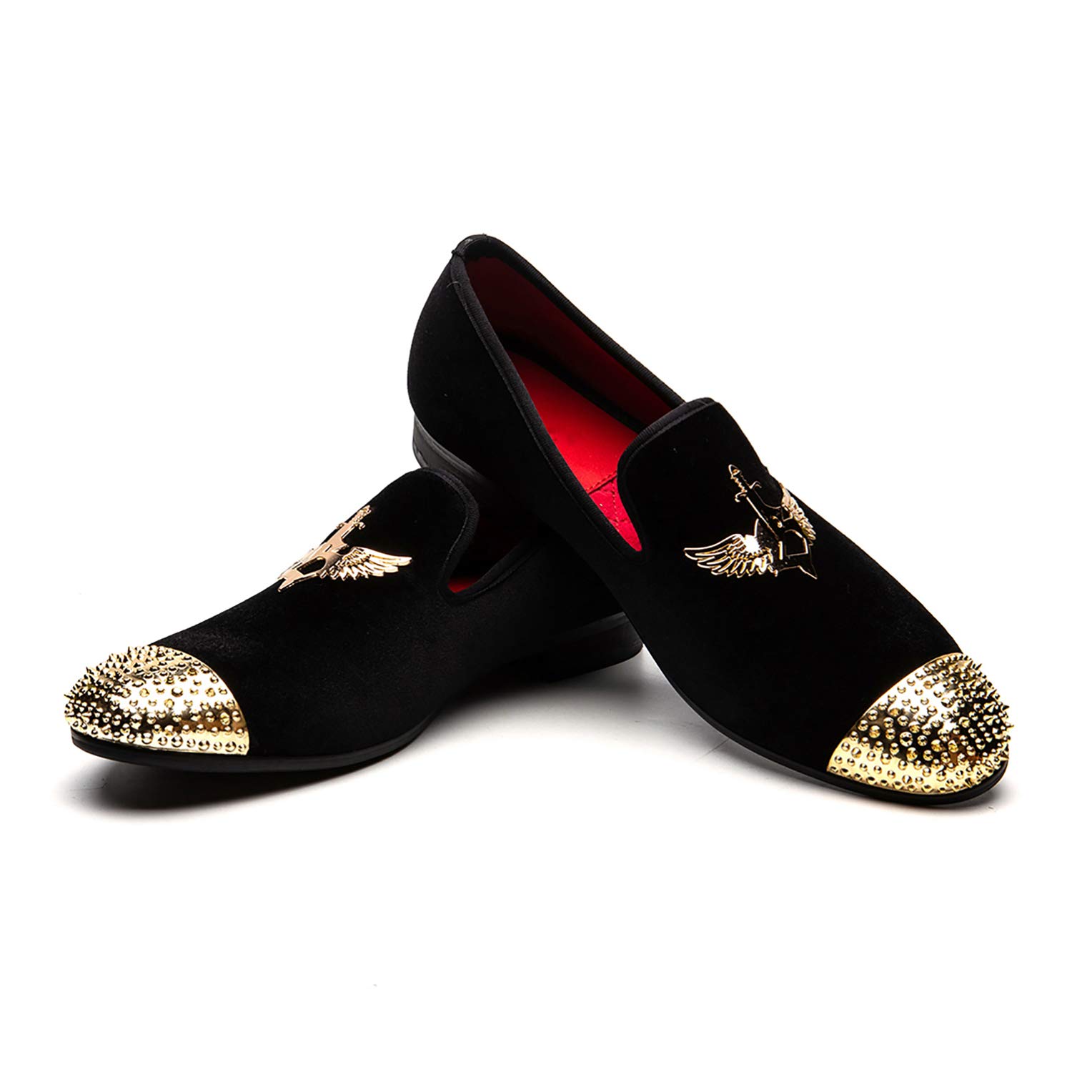 Men’s Genuine Leather Metallic Textured Slip-on Shoes