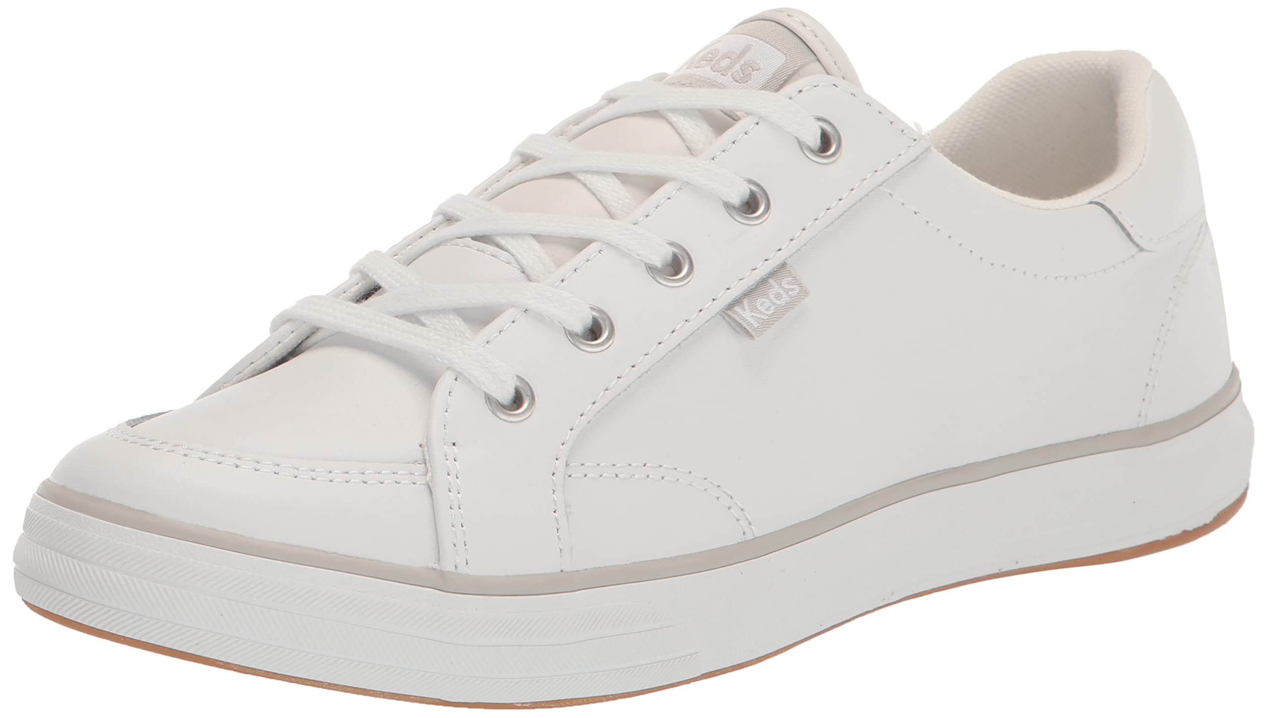 Keds Women's Center III Sneaker, White, 5