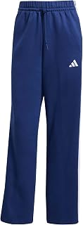 adidas Women's Essentials 3-Stripes Open HEM Fleece Pants