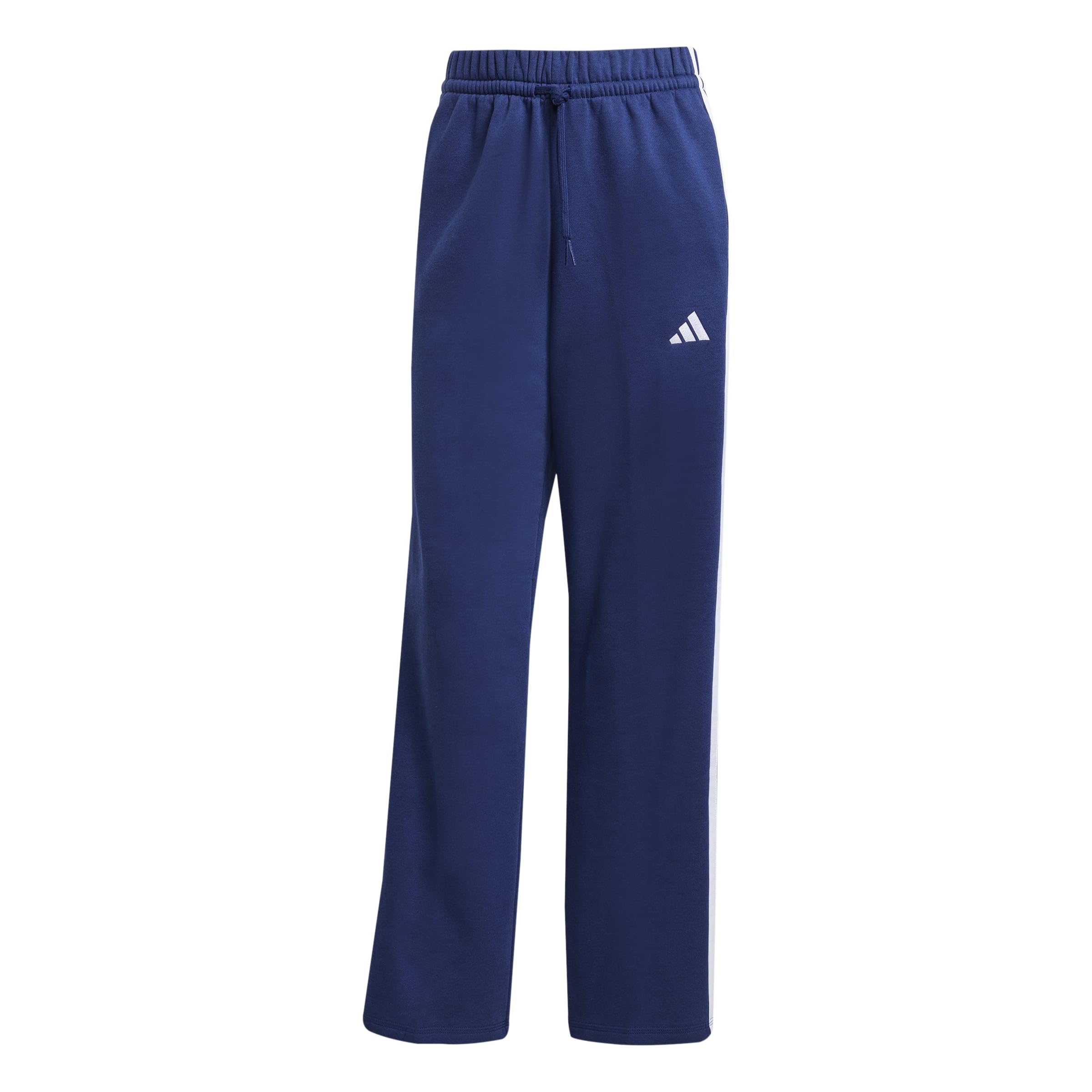 adidas Women's Essentials 3-Stripes Open HEM Fleece Pants