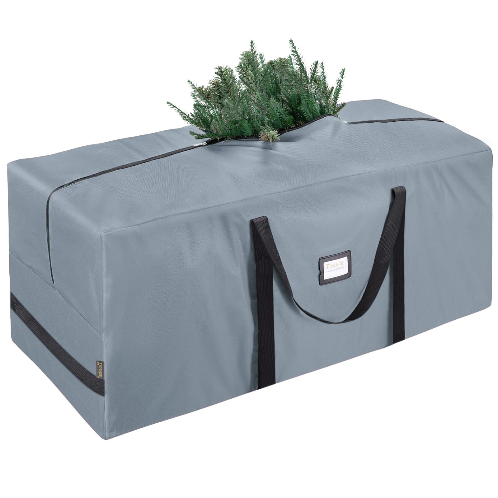 BALEINE 7.5 ft Christmas Tree Storage Bag, Heavy Duty 900D Oxford Fabric with Re