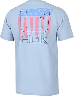 HUK Men's Fishing Graphic T-Shirt Short Sleeve Quick Dry Shirt