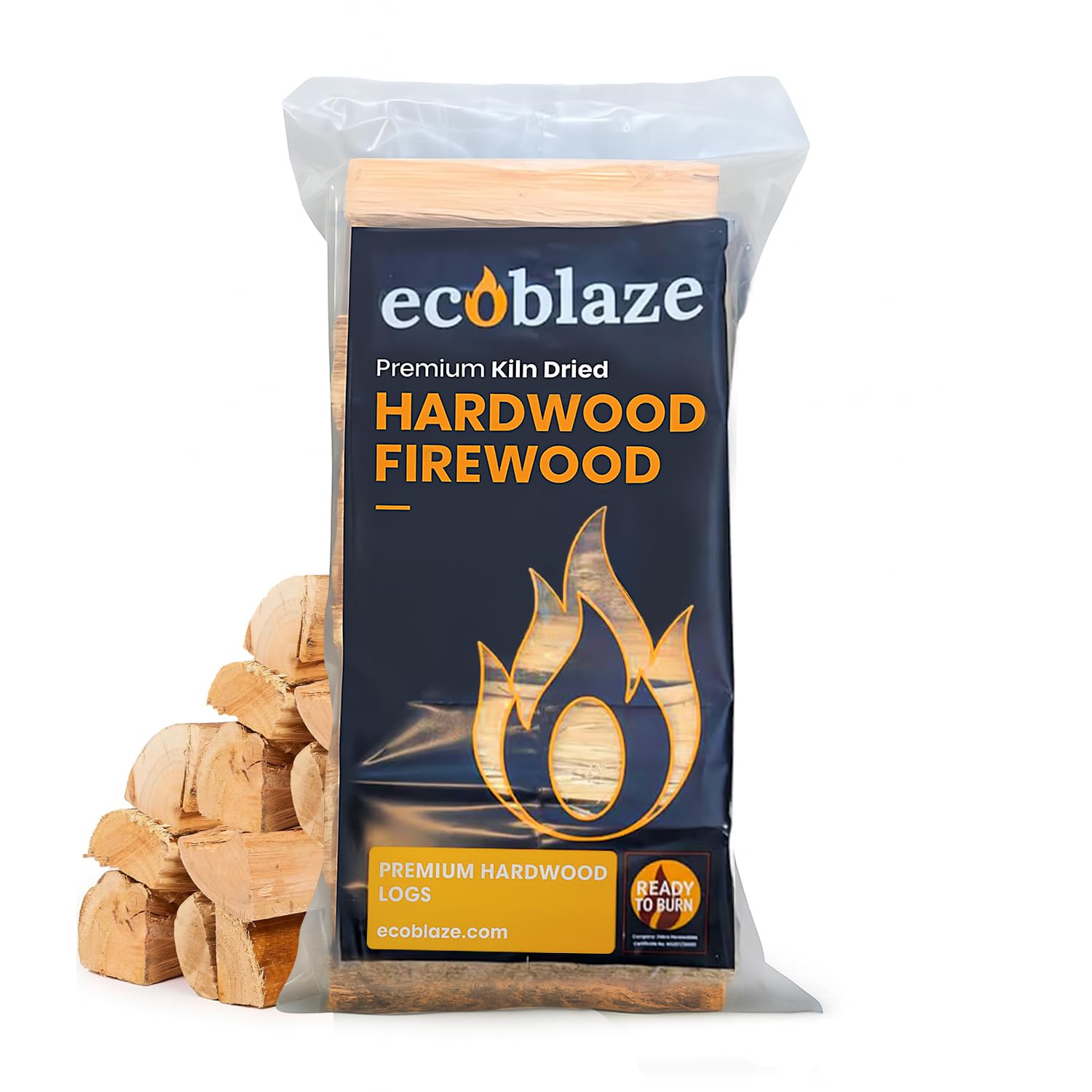 Ecoblaze Kiln Dried Firewood Logs 8.5kg Bag, Fire Logs, Firewood, Kindling Wood,