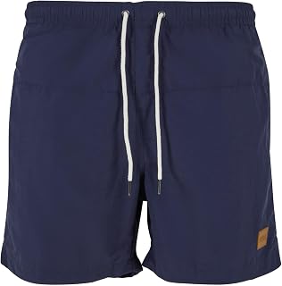 Urban Classics Block Swim Shorts Men's Swimming Shorts Red Basics Streetwear