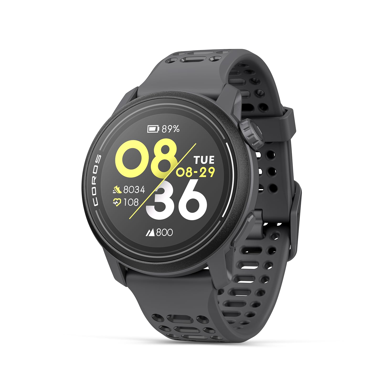 COROS PACE 3 GPS Sport Watch, Lightweight Running Watch- Black Silicone | 17-Day