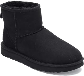 UGG W Classic Mini II Leather Ankle Boots Chocolate Brown