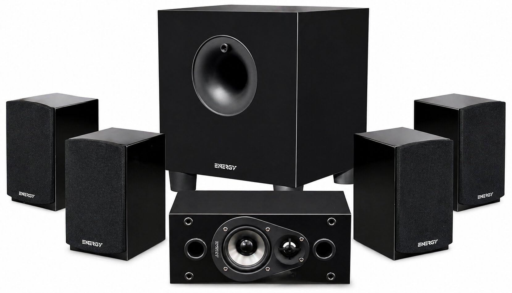 Energy Take Classic 5.1 Speaker System with 200W Subwoofer | Complete 5.1 Home T