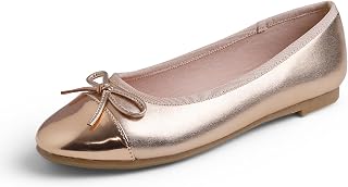 Feversole Women's Fashion Bow Tie Fashion Dress Ballet Flat, Round Toe Ballerina for Women