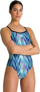 ARENA Multicolor Stripes Challenge Back MaxLife One Piece Swimsuit Women's One-Piece Swimsuit (Pack of 1)
