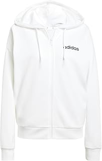 adidas Essentials Linear Full Zip French Terry Hoodie Women's Hooded Sweatshirt (Pack of 1)