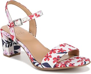 Naturalizer Bristol - Sandali da donna con tacco a blocco, Tessuto Floreale Resort, 37.5 EU