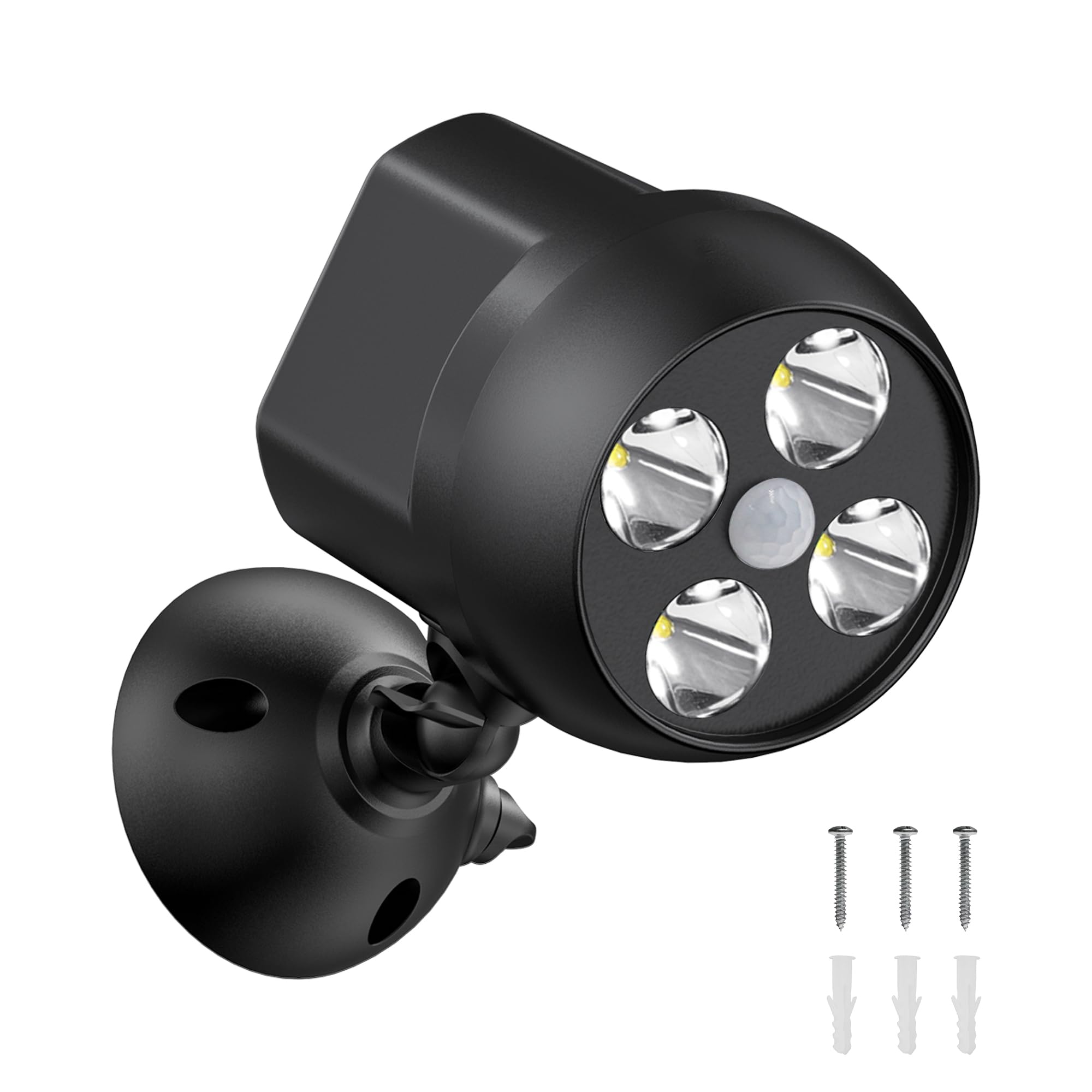 NICREW Battery Powered Outdoor Security Light with PIR Motion Sensor | 120° Dete