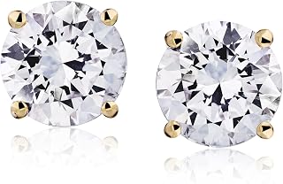 1 to 12 Carat 14K Gold Certified LAB GROWN Diamond Stud Earrings For Women