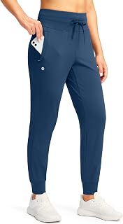 G Gradual womens jogger pants with zipper pockets, high waisted sweatpants, athletic tapered pants for women