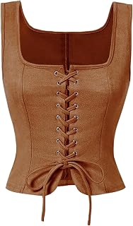 GORGLITTER Women's Western Cowgirl Rodeo Country Concert Outfits Vest Tops