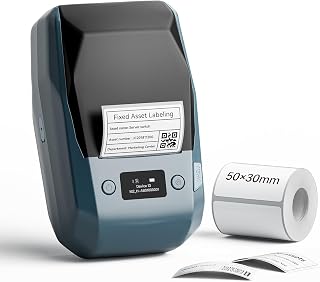 NIIMBOT M2 2 Inch Bluetooth Thermal Transfer Label Printer Rechargeable for Office Small Business School Home Cable Storage Compatible with Phones