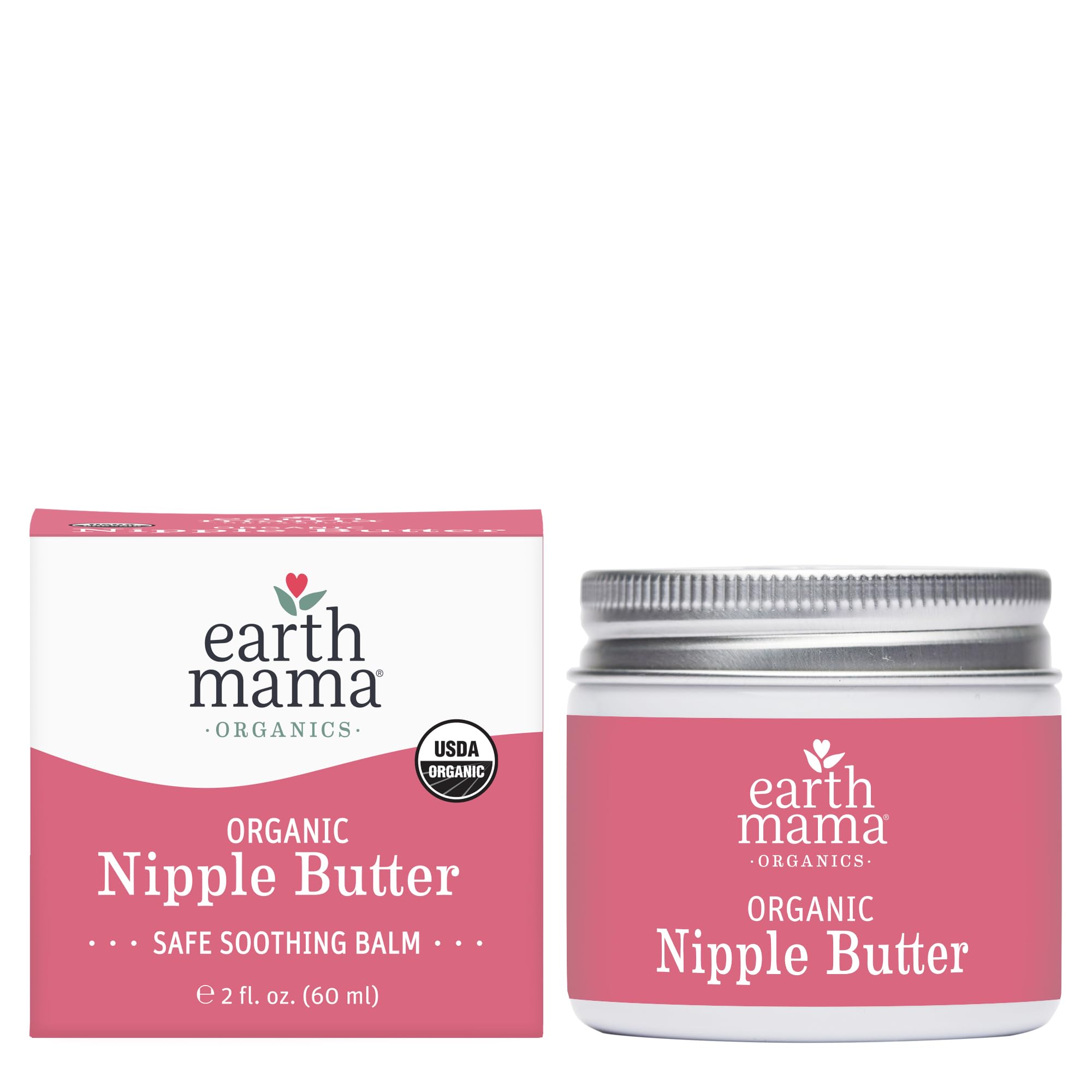 Earth Mama Organic Nipple Butter, Lanolin-Free Breastfeeding Cream, 2 fl oz | La