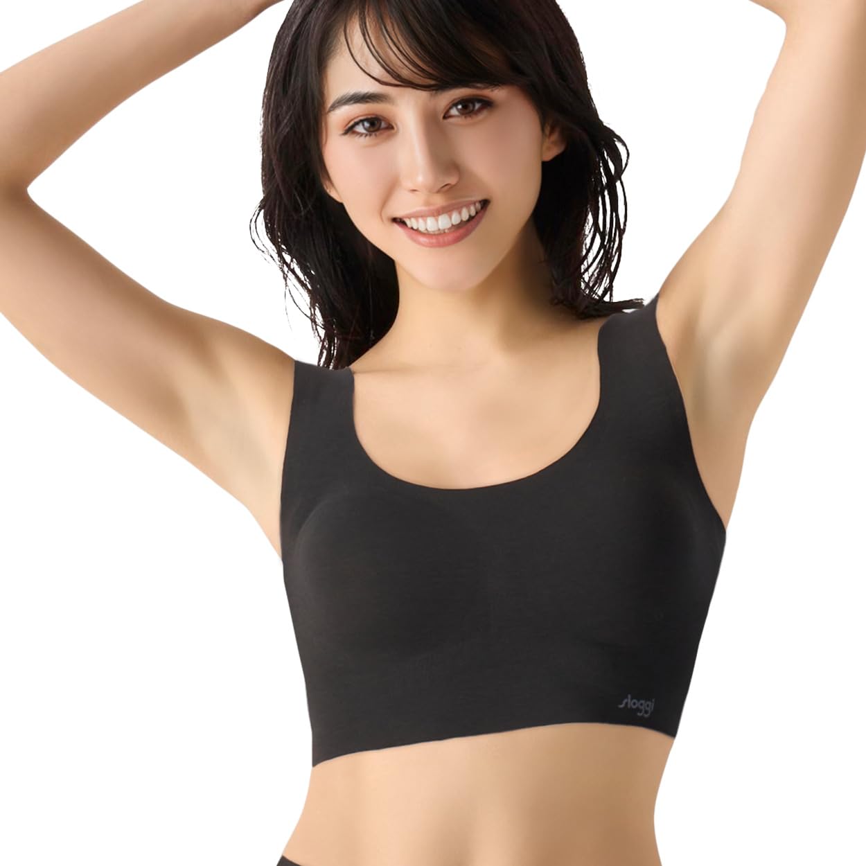 sloggi(スロギー) Women's Crop Top Bra, Cotton Blend Type (Sloggie G028)