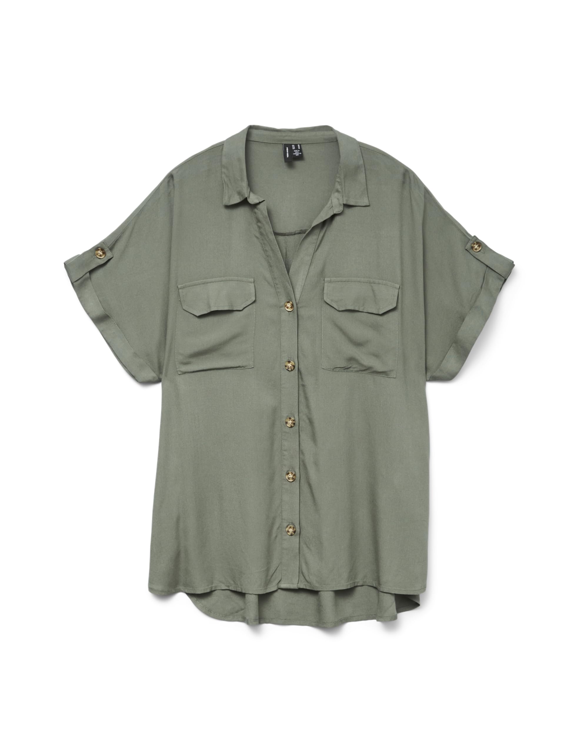 VERO MODA Vmbumpy Women's T-Shirt S/S Wvn Ga Noos Short Sleeve Shirt (Pack of 1)