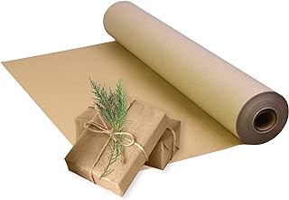 Triplast Brown ECO Kraft Paper (500mm x 50m) - Eco-Conscious & Recyclable - Multipurpose Wrapping Paper Roll with a Premium & Rustic Finish - Ideal for Gift Wrapping, Parcel Packing, Arts & Craft